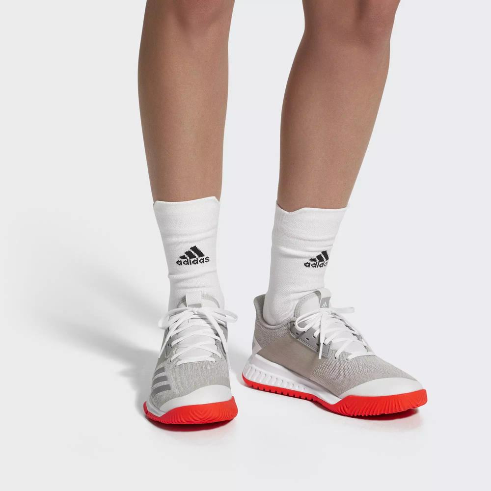 Adidas Crazyflight Team Tenis De Voleibol Blancos Para Mujer (MX-90863)